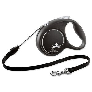 Flexi Vodítko Black Design lanko M černé 5m obraz