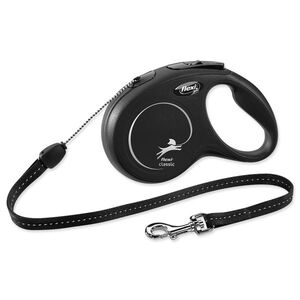 Flexi Vodítko Classic New lanko S černé 8m obraz