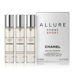 Chanel Allure Homme Sport EDT náplň 2 x 20 ml + EDT náplň s rozprašovačem 20 ml M čem 20 ml M obraz