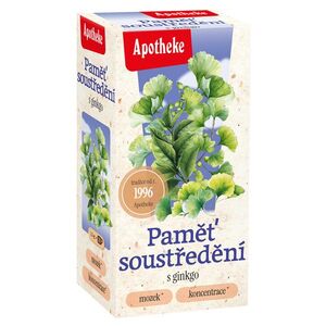 Apotheke Paměť a soustředění s ginkgo porcovaný čaj 20x1, 5 g obraz