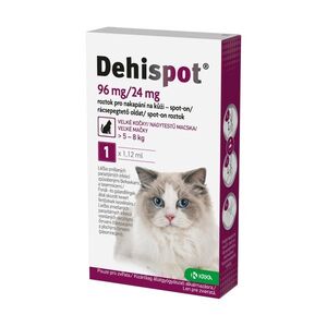 Dehispot spot-on pro velké kočky 96/24 mg roztok pro nakapání na kůži 1 pipeta obraz