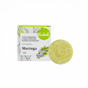 Kvitok Tuhý šampon s kondicionérem proti lupům Moringa 25 g obraz