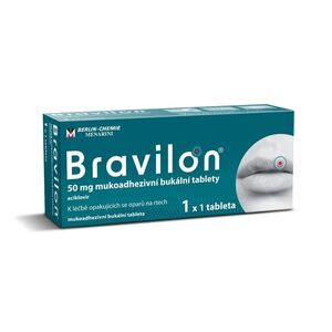 Bravilon® 50 mg mukoadhezivní bukální tablety 1x1 tableta obraz
