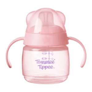 Tommee Tippee Netekoucí hrneček s hubičkou Transition 4m+ 150 ml růžový obraz
