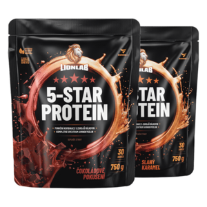 Lionlab 5-Star Protein AKCE 1+1 čokoláda&slaný karamel obraz
