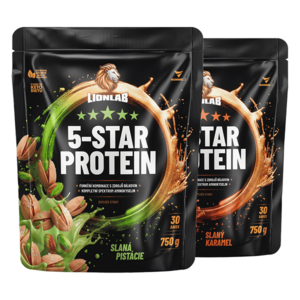 Lionlab 5-Star Protein AKCE 1+1 pistácie&slaný karamel obraz