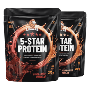 Lionlab 5-Star Protein AKCE 1+1 čokoláda&vanilka obraz
