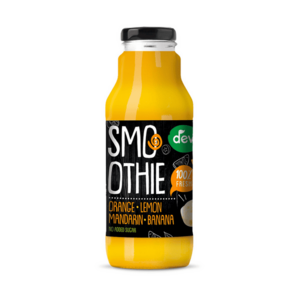Deva Smoothie Pomeranč, citron, mandarinka, banán 300 ml obraz