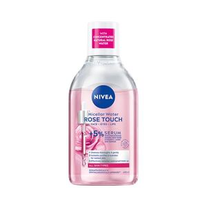 Nivea Rose Touch dvoufázová čisticí micelární voda 400 ml obraz