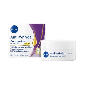 Nivea Anti-Wrinkle OF30 denní krém pro zlepšení kontur 65+ 50 ml obraz