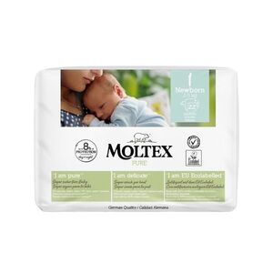 Moltex Pure Newborn 2–5 kg dětské pleny 22 ks obraz