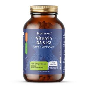 BrainMax Vitamin D3&K2 100 kapslí obraz