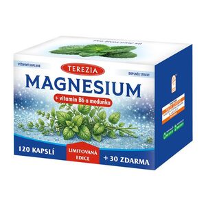 Terezia Magnesium + vitamin B6 a meduňka 120+30 kapslí obraz