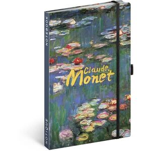 NOTIQUE Notes Claude Monet, linkovaný 13 × 21 cm obraz
