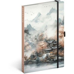 NOTIQUE Notes Japonsko, linkovaný 13 × 21 cm obraz