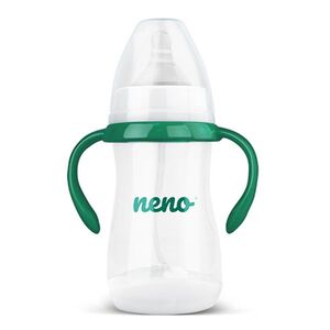 NENO Kojenecká láhev antikoliková 3m+ 240 ml zelená obraz
