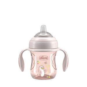 Chicco Hrneček Transition učicí s držadly 4m+ 200 ml pink obraz