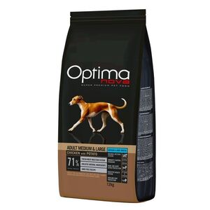 OPTIMAnova Dog Adult Medium & Large Chicken & Potato GF 12 kg obraz