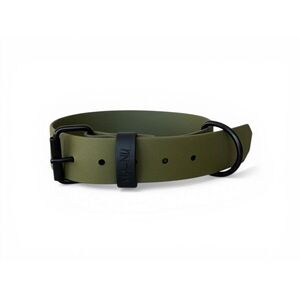 MA-NU Obojek Greeny Dreamy, Khaki, Kování: Černé, Obvod: 25 - 35 cm, Šířka: 2, 5 cm obraz