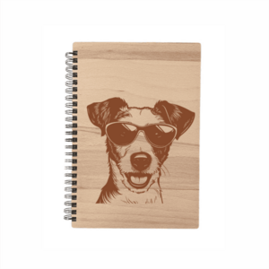 MA-NU Notýsek A5 brýle - bílý papír Jack Russell teriér obraz