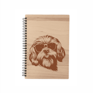 MA-NU Notýsek A5 brýle - linkovaný papír Shih-tzu obraz