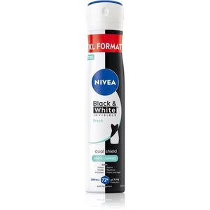 NIVEA Black & White Invisible Fresh antiperspirant ve spreji pro ženy 200 ml obraz