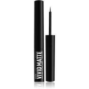 NYX Professional Makeup Vivid Matte tekuté oční linky s matným efektem odstín Black 2 ml obraz