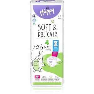 BELLA Baby Happy Soft&Delicate jednorázové pleny s kanálky Maxi 8-14 kg 44 ks obraz
