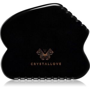 Crystallove Black Obsidian Contour Gua Sha masážní pomůcka 1 ks obraz