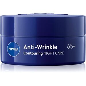 NIVEA Anti-Wrinkle Contouring liftingový noční krém pro definici kontur obličeje pro vyhlazení kontur 65+ 50 ml obraz