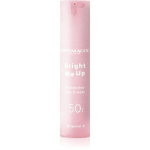 Dermacol Bright Me Up Protective Day Cream denní ochranný krém s vitaminem C SPF 50 50 ml obraz