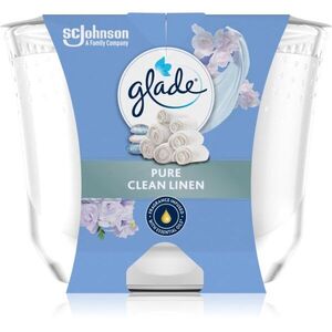 GLADE Pure Clean Linen vonná svíčka 204 g obraz