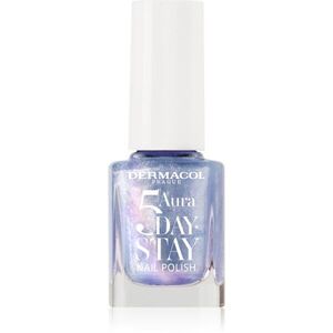 Dermacol 5 Day Stay Aura dlouhotrvající lak na nehty s perleťovým leskem odstín 71 Ocean Mist 11 ml obraz