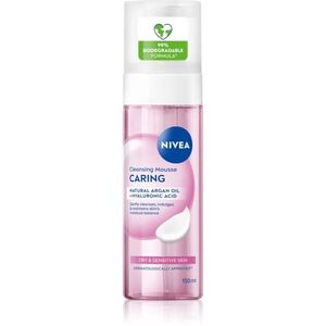NIVEA Caring čisticí pleťová pěna pro suchou až citlivou pleť 150 ml obraz