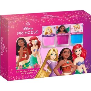 Disney Princess Nail Set sada laků na nehty pro děti 3y+ Pink, Blue, Pink 3x4.5 ml obraz