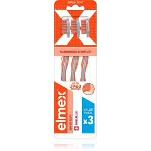 Elmex Super Soft 4360 zubní kartáček Super soft 3 ks obraz