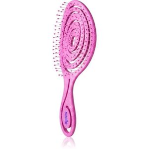 Noelle Hairbrush plochý kartáč Pink Spiral 1 ks obraz
