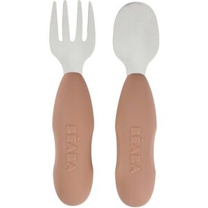 Beaba Stainless Steel Pre-Cutlery příbor Praline 10m+ 2 ks obraz