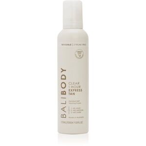 Bali Body Clear Express Tan transparentní samoopalovací pěna 225 ml obraz