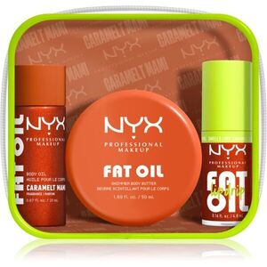 NYX Professional Makeup Fat Oil Body sada na tělo s vůní Caramelt Mami 3 ks obraz