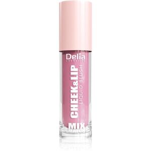 Delia Cosmetics Mix&Match Cheek & Lip Liquid Blush tekutá tvářenka na rty a tváře odstín 04 4 ml obraz