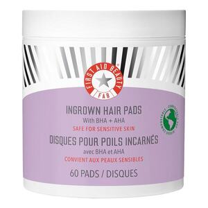FIRST AID BEAUTY - Ingrown Hair Pads – Kompostovatelné tamponky na zarostlé chloupky, 60 ks obraz