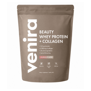 VENIRA Whey protein + kolagen jahoda-vanilka obraz