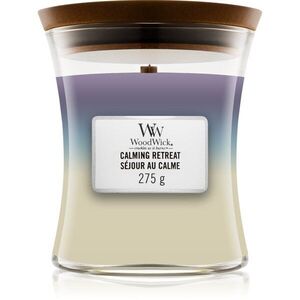 Woodwick Trilogy Calming Retreat vonná svíčka s dřevěným knotem 275 g obraz
