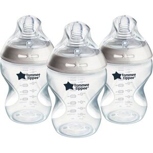 Tommee Tippee Natural Start Anti-Colic samosterilizační kojenecká láhev Slow Flow 0m+ 3x260 ml obraz