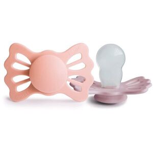 FRIGG Lucky Size 2: 6-18 months dudlík Pretty in Peach/Primrose 2 ks obraz