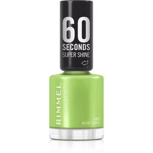 Rimmel 60 Seconds Super Shine lak na nehty odstín 107 Acid Lime 8 ml obraz