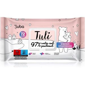 Luba Tuli 97% Water and Panthenol dětské jemné vlhčené ubrousky 72 ks obraz