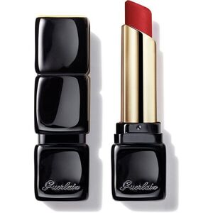 GUERLAIN KissKiss Tender Matte dlouhotrvající rtěnka s matným efektem odstín 910 Wanted Red 2.8 g obraz