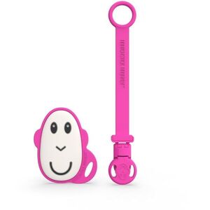 Matchstick Monkey Flat Face Teether & Soother Clip dárková sada pro děti Pink obraz